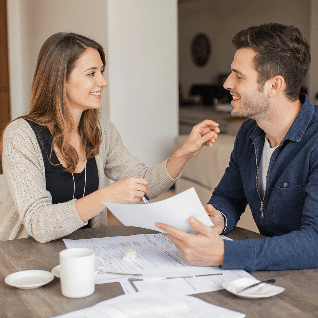 Agente de Álvaro García Inmobiliaria asesorando a propietario sobre los pasos para vender su casa en Barcelona y obtener el mejor precio.